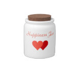 Loving Red Hearts Candy Jar