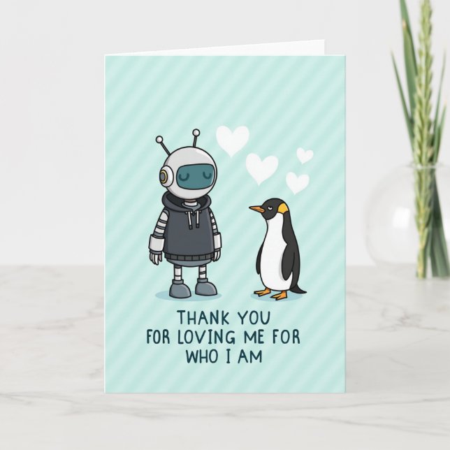 Loving Robot Mothers Day Card (Front)