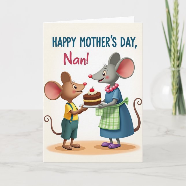 Loving Rodent Mothers Day Card (Front)