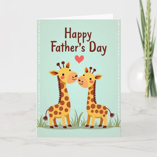 Loving Savanna Fathers Day Card (Front)