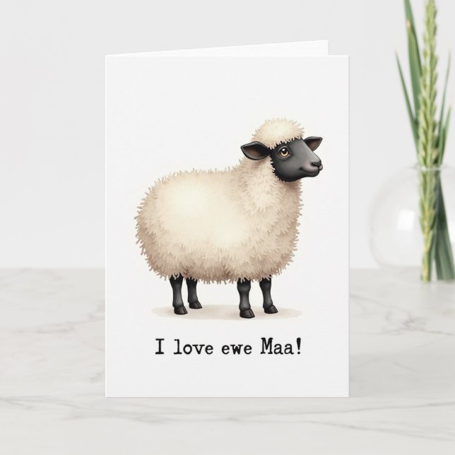 Loving Sheep Maas Day Card (Front)
