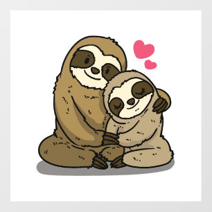 Loving Sloth Wall Decal