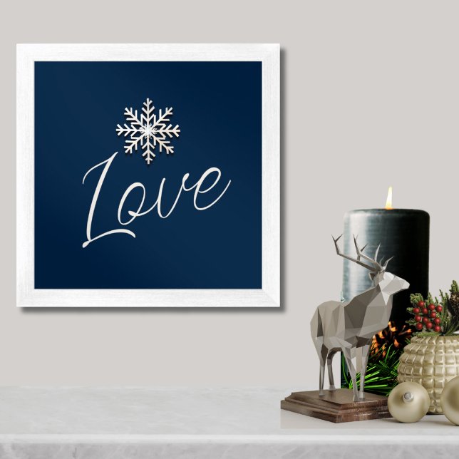 Loving Snowflake Art Print (Creator Uploaded)