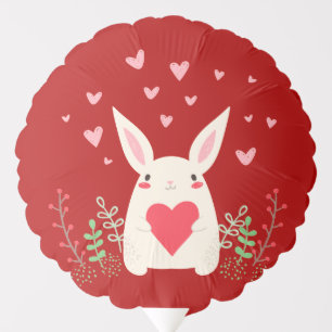 Loving Snuggly Kawaii Bunny Custom Balloon