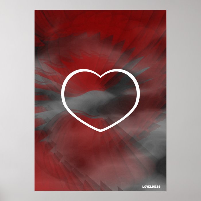 Loving Soaring Peace Red Poster  Cust.