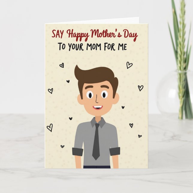 Loving Son Mothers Day Message Card (Front)