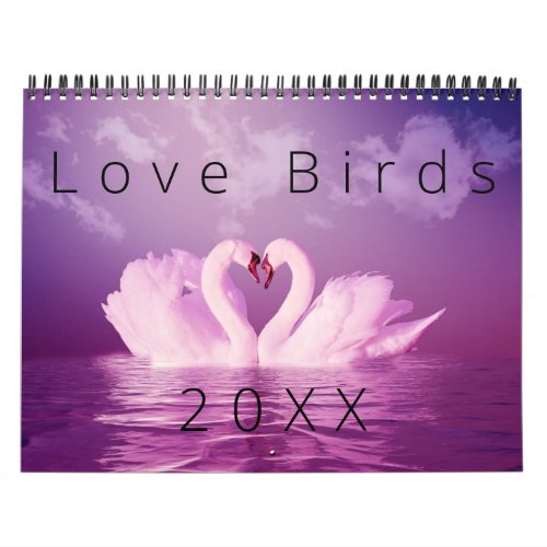 Loving Swans Beautiful Love Birds Photo Collection Calendar