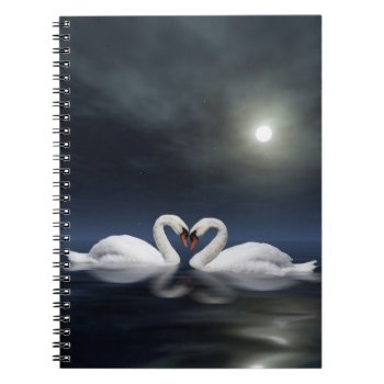 Loving Swans Notebook by deemac2 at Zazzle