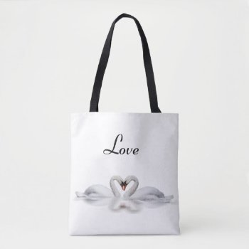 Loving Swans Tote Bag by deemac2 at Zazzle