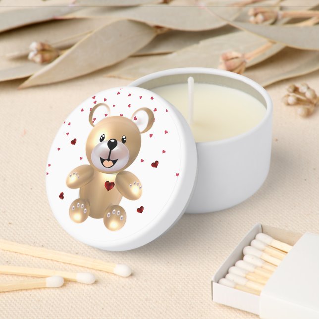 Loving Teddy Mini Candle Favors (Insitu)
