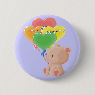 Loving Teddybear Button