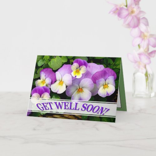 LOVING THOUGHTS  Get Well Soon Card