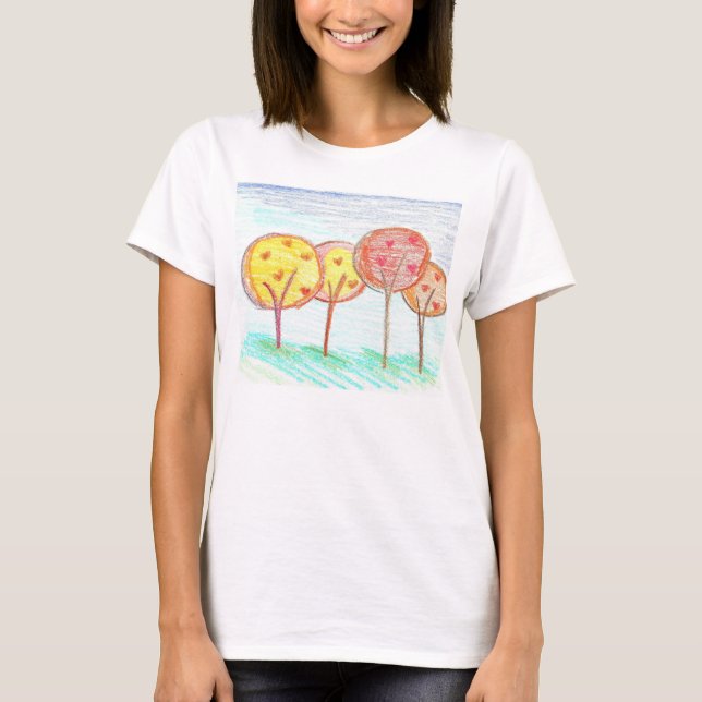 Loving Trees Ladies Spaghetti Top (Fitted) (Front)