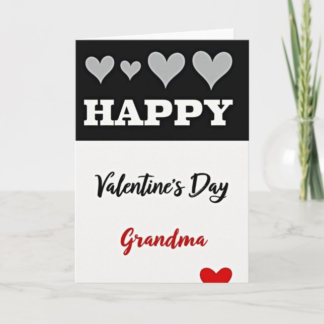 Loving Valentines Grandma Card (Front)