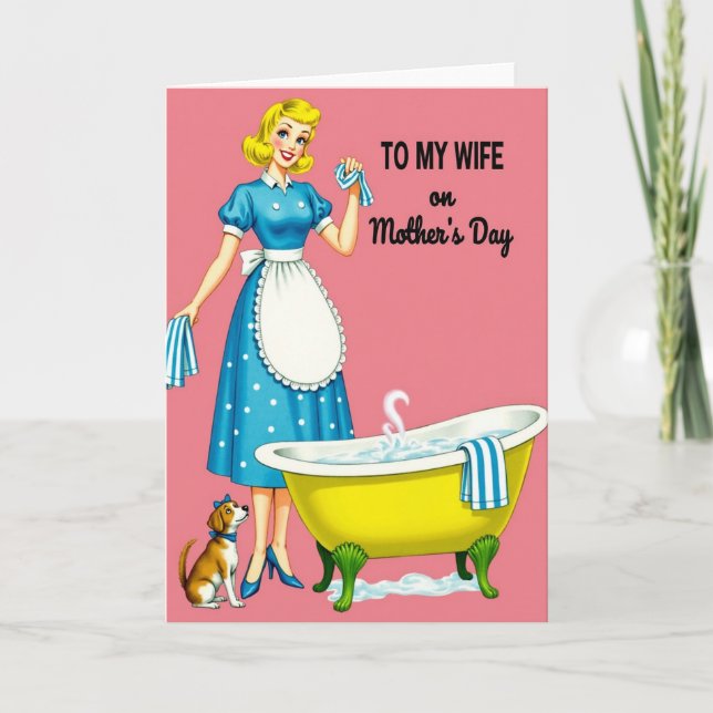Loving Wife Mothers Day Card (Front)
