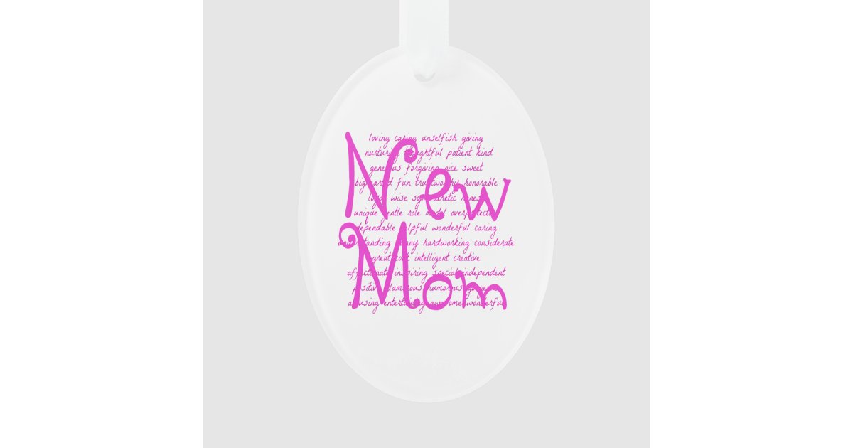 loving words for a new mom ornament zazzle com
