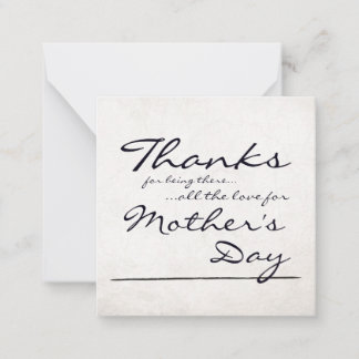 Loving Words for Mother’s Day with Gratitude Note Card