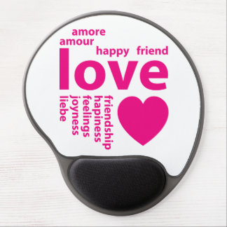 Loving words gel mouse pad