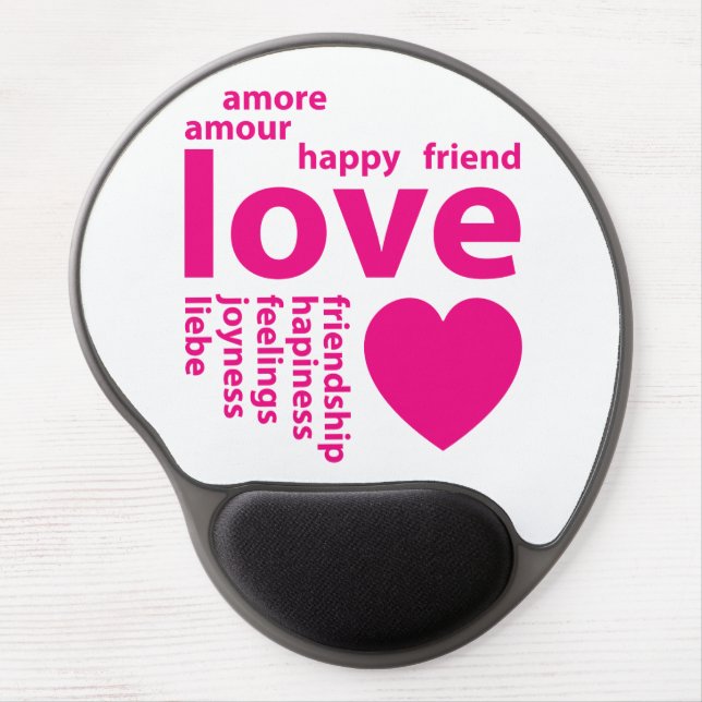 Loving words gel mouse pad (Front)