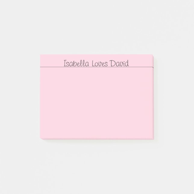 Loving Words Pink Post-it Notes (Front)