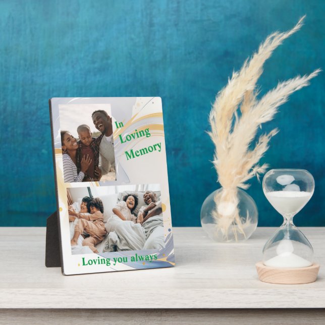 Loving you always Personalized Tabletop plaque (Side)