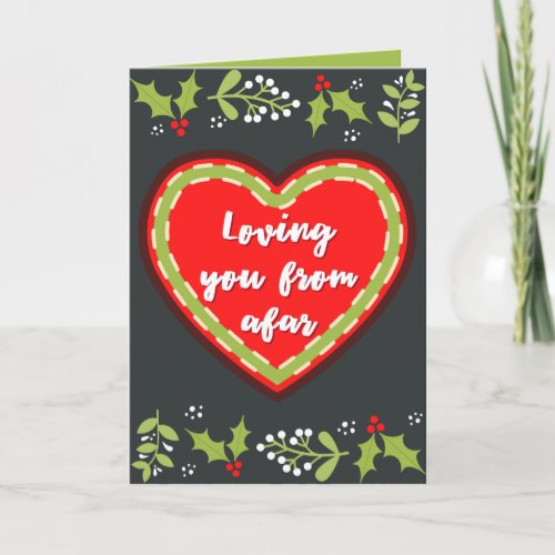 Loving You From Afar Christmas Card
