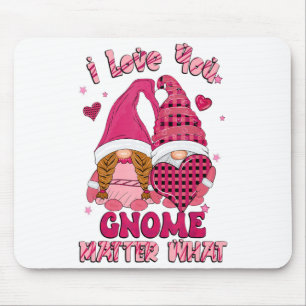Loving You Gnome What Buffalo Plaid Valenti  Mouse Pad