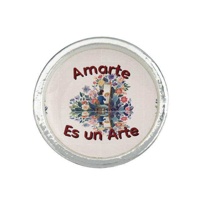 Loving You Is an Art Ring (Front)