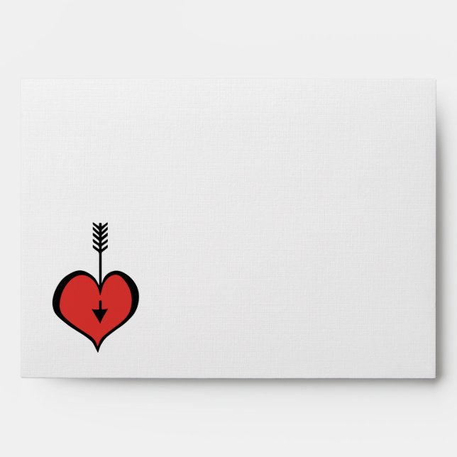 Loving You red white Card Envelope (Front)