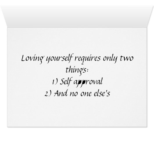 loving yourself cards (Inside Horizontal (Bottom))