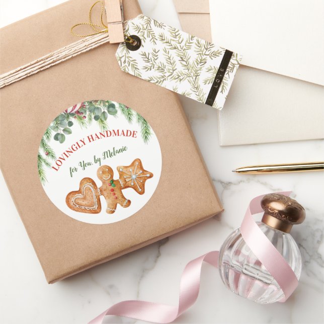 Lovingely handmade gingerbread favor tags (Gifting)