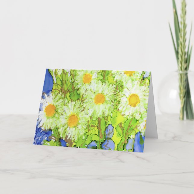 Lovitude Blank Card Happy Daisies (Front)