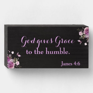 Lovley Lavender Inspirational Bible Verse Wooden B Box Sign