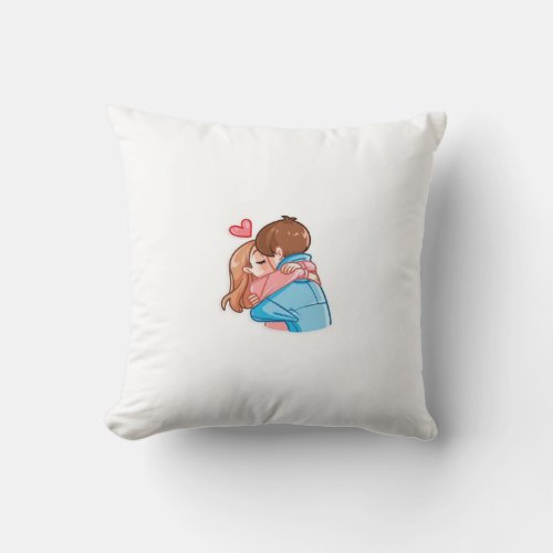 Lovly pillo for sweet couple throw pillow