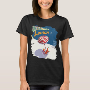 Lovran Croatia Beach Parasol Red Travel T-Shirt