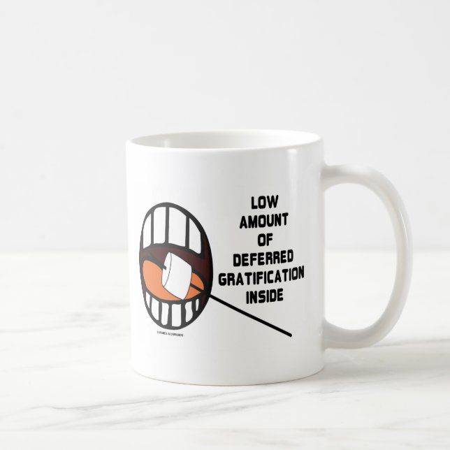 Low Amount Of Deferred Gratification Inside Coffee Mug (Right)