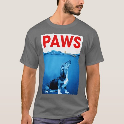 Low and Lovely Basset Hound PAWS Tee Triumph for D