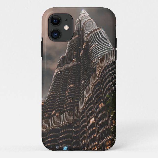 low angle of high brown rise building iphone cases (Back)
