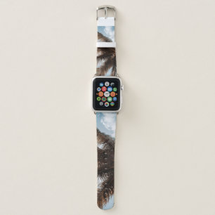 Low-angle photo of coconut tree apple watch band