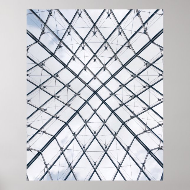 Low-angle photo of gray metal frame poster (Front)