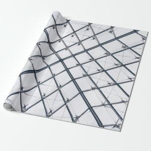 Low-angle photo of gray metal frame wrapping paper
