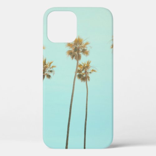 Low angle photography coconut tree iPhone 12 case