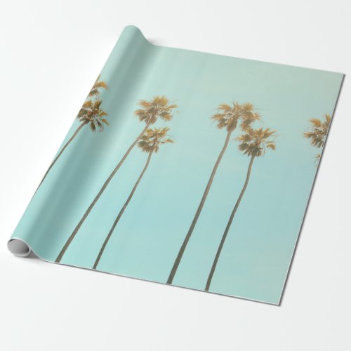 Low angle photography coconut tree wrapping paper