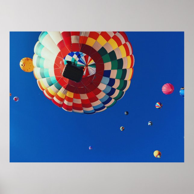 Low angle photography of balloons poster (Front)