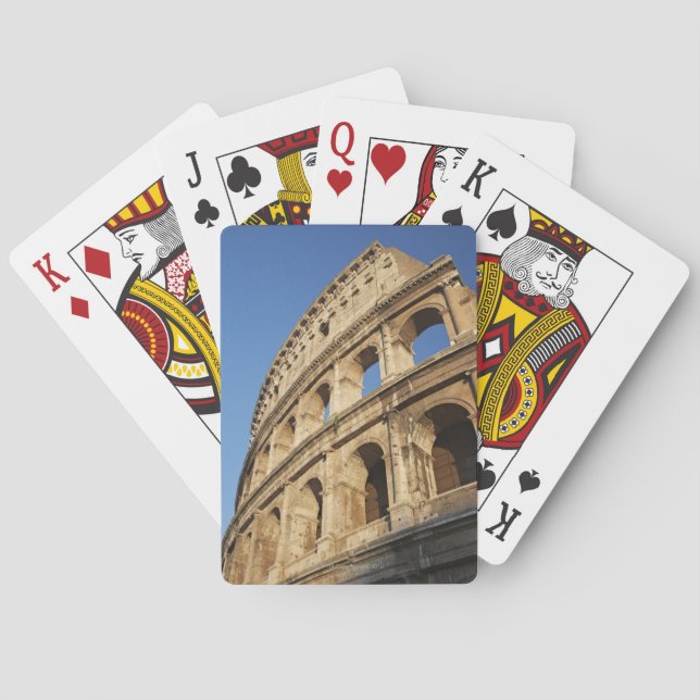 Low angle view of Colosseum Poker Cards (Back)
