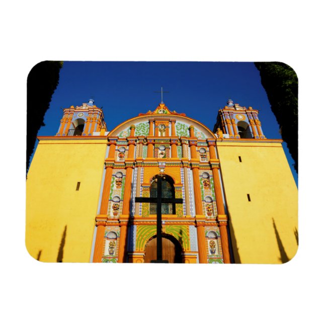 Low Angle View Of Yellow Ornate Church Magnet (Horizontal)