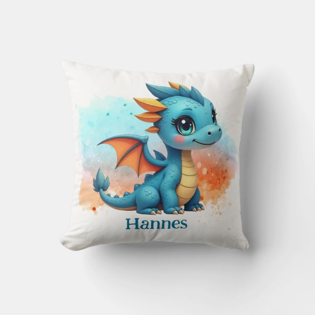 Low baby revenge blue orange - children throw pillow (Front)
