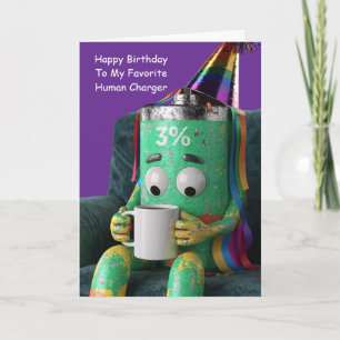 Low Battery Best Friend Birthday Humor Card