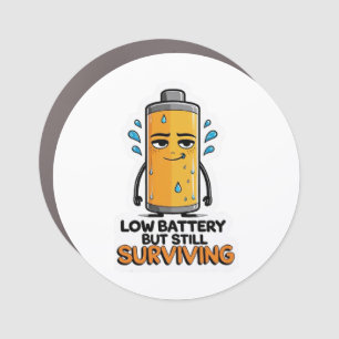 Low Battery Car Magnet