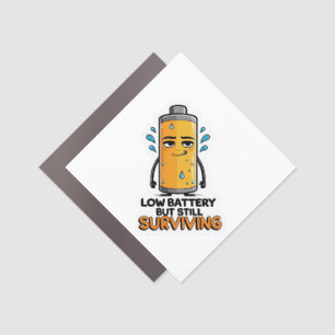 Low Battery Car Magnet